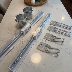 IKEA FINTROP Kitchen rail system in Chrome NEW